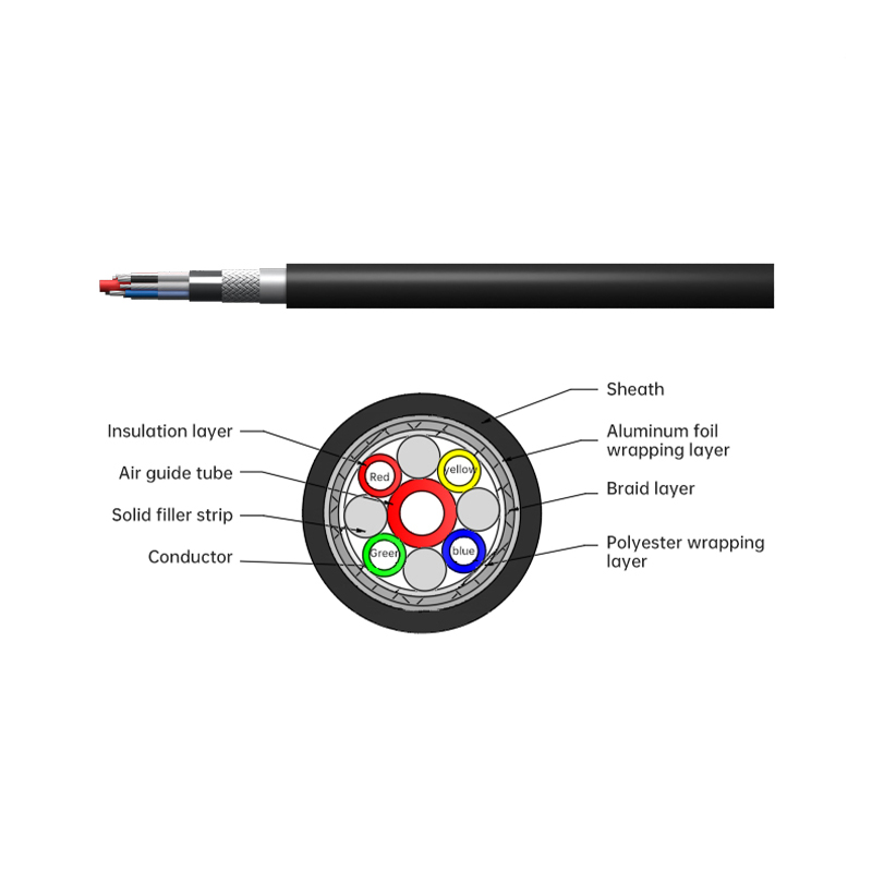 How does the liquid level sensor cable ensure long-term stability in harsh environments?